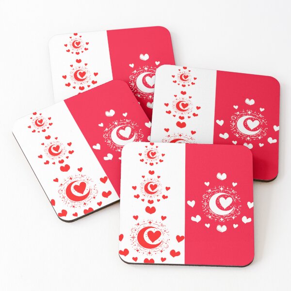 Item preview, Forma de corazón en tonos blancos y rojos. designed and sold by KwangCB.