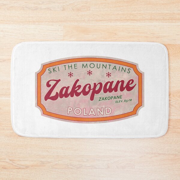 Item preview, Zakopane, Poland, Zakopane, Ski, textured skiing badge designed and sold by Wanderful-roads.