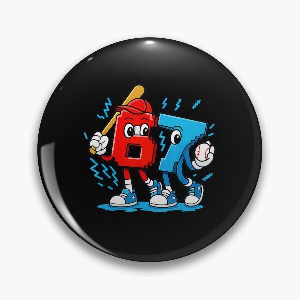 Item preview, 67 Funny Baseball Cartoon Number Graphic designed and sold by miaa-artistshop.