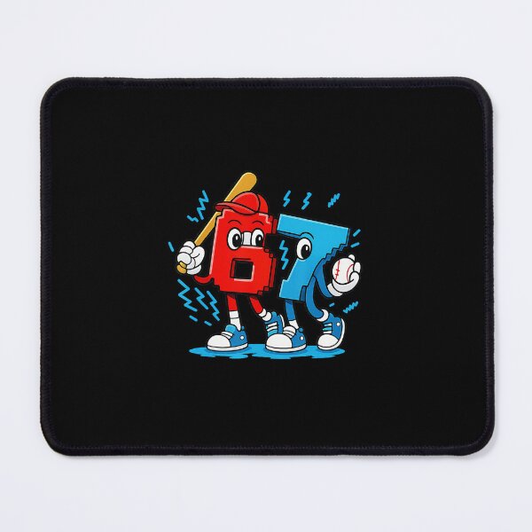 Item preview, 67 Funny Baseball Cartoon Number Graphic designed and sold by miaa-artistshop.