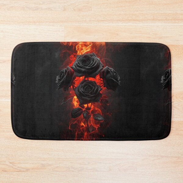 Item preview, Black Roses in Flames designed and sold by PixelVibe782.