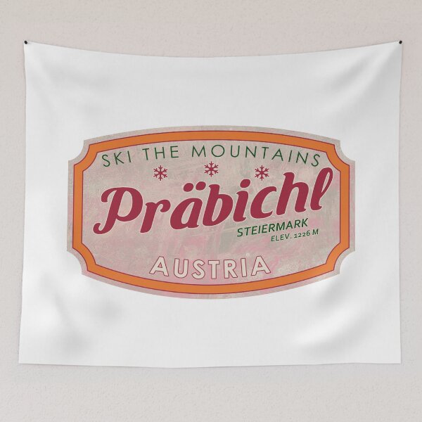 Item preview, Präbichl, Austria, Steiermark, Ski, textured skiing badge designed and sold by Wanderful-roads.
