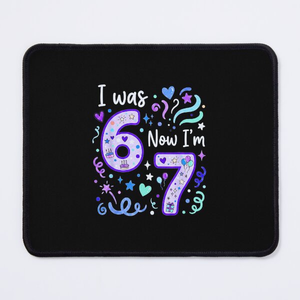 Item preview, I was 6 Now I’m 7 7th Birthday Funny Kids Numbers Design designed and sold by gladysenglish.