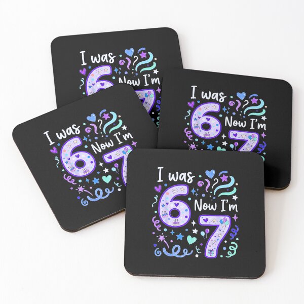 Item preview, I was 6 Now I’m 7 7th Birthday Funny Kids Numbers Design designed and sold by gladysenglish.