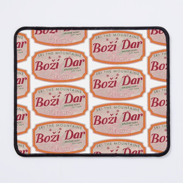 Item preview, Boží Dar, Czechia, Krušné hory, Ski, textured skiing badge designed and sold by Wanderful-roads.