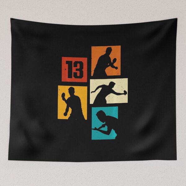 Item preview, 13 Table Tennis Player Birthday Graphic designed and sold by WayTBeenkenArt.