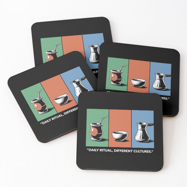 Item preview, Daily Ritual Different Cultures Global Tea and Coffee Illustration designed and sold by SplashTastic.