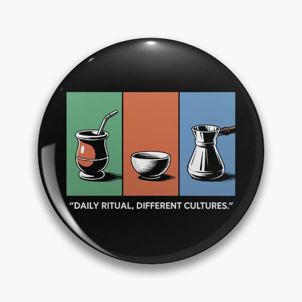 Item preview, Daily Ritual Different Cultures Global Tea and Coffee Illustration designed and sold by SplashTastic.