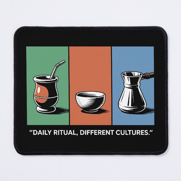 Item preview, Daily Ritual Different Cultures Global Tea and Coffee Illustration designed and sold by SplashTastic.