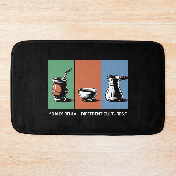 Item preview, Daily Ritual Different Cultures Global Tea and Coffee Illustration designed and sold by SplashTastic.