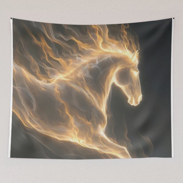 Item preview, Flaming Equine Spirit (image size 7840x11680) designed and sold by Digital-Davinci.