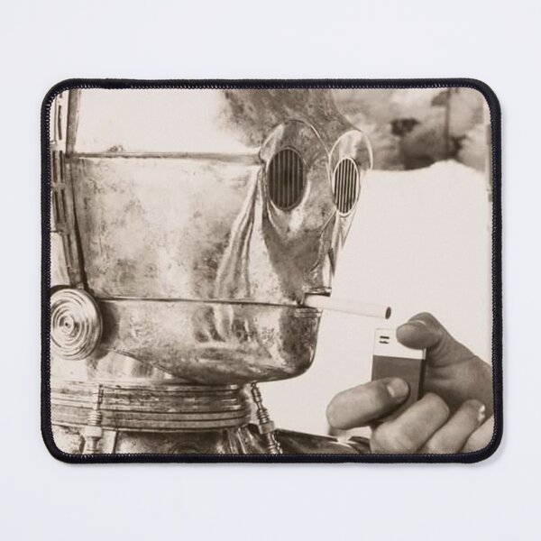 Item preview, C3po smoking retro designed and sold by Eileen-Rosse.