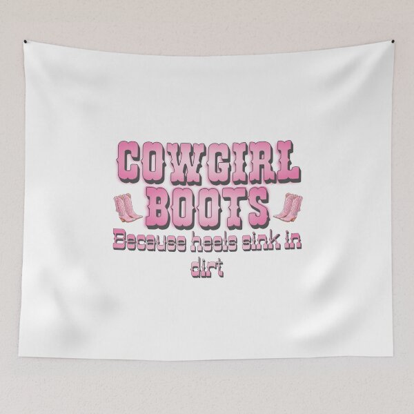 Item preview, Cowgirl Boots because heels sink in dirt designed and sold by WildHeart07.