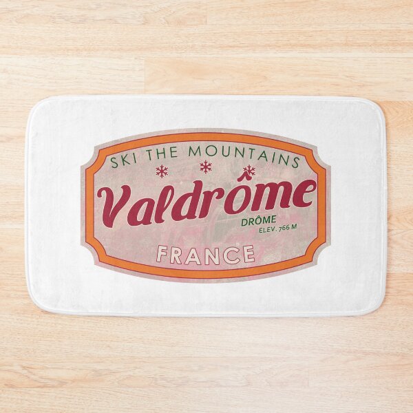 Item preview, Valdrôme, Francia, Drôme, Esquí, insignia de esquí texturizada designed and sold by Wanderful-roads.