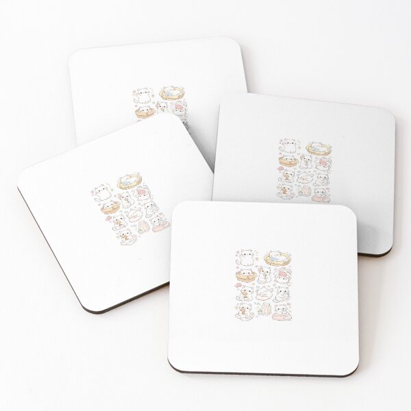 Item preview, Cute White Kitty Sticker Pack :> designed and sold by ✿good goodies✿.