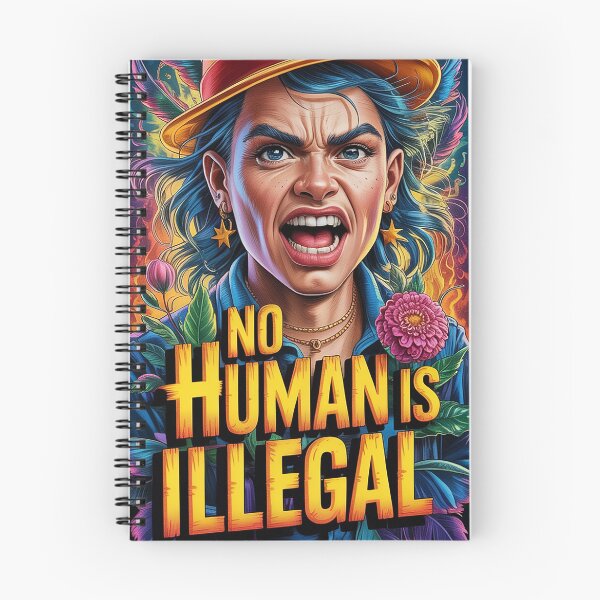 Item preview, No Human Is Illegal designed and sold by Interrupt Art.