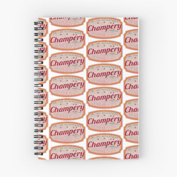 Item preview, Champéry, Switzerland, Valais, Ski, textured skiing badge designed and sold by Wanderful-roads.