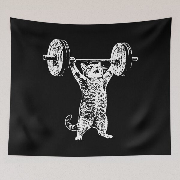 Item preview, Weight Lifting Gym Cat Deadlift Funny designed and sold by Maga Za.
