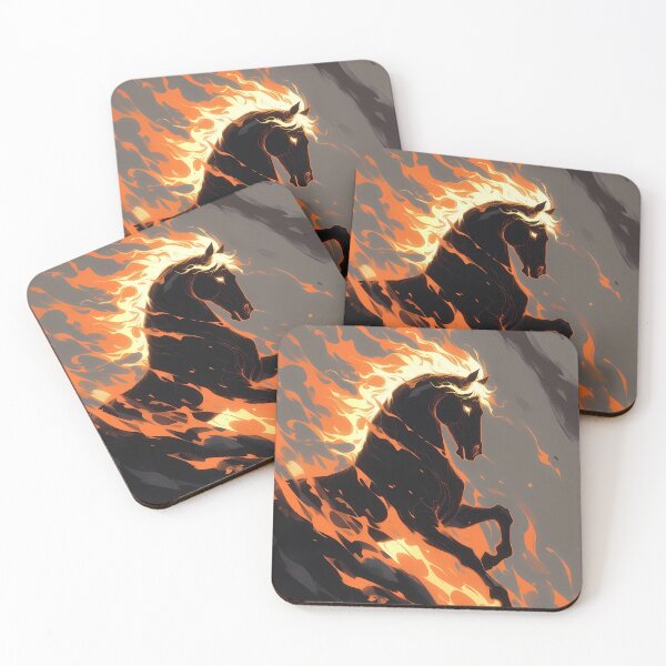 Item preview, Flaming Equine Spirit (image size 7840x11680) designed and sold by Digital-Davinci.