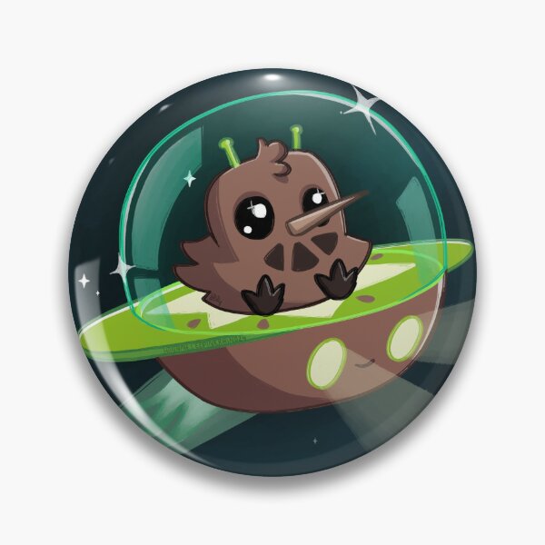 Item preview, Kiwi Bird Alien in Space designed and sold by PinkRhino24.