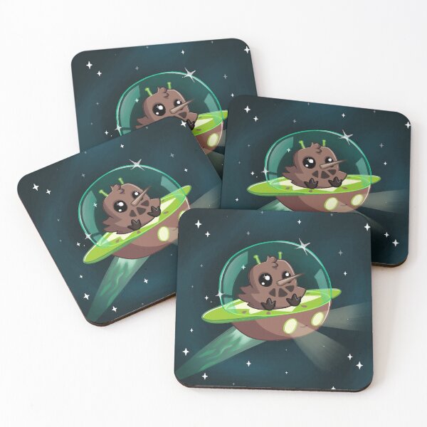 Item preview, Kiwi Bird Alien in Space designed and sold by PinkRhino24.