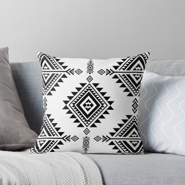 Item preview, Cool black and white native ethnic fabric pattern. designed and sold by Nengsang.