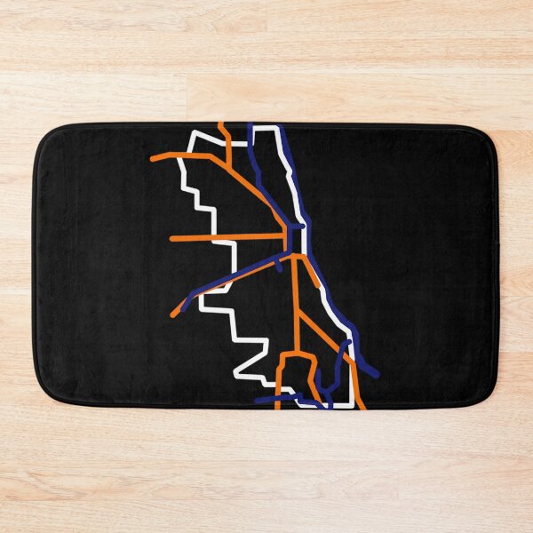 Item preview, Chicago Map Abstract Bears Colors designed and sold by GG4NDII.