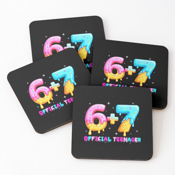 Item preview, 67 Official Teenager Six Seven Dripping Numbers Design designed and sold by gladysenglish.