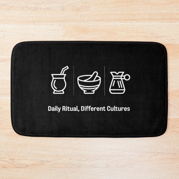 Item preview, Global Caffeine Rituals - Minimalist Yerba Mate Matcha and Coffee Art designed and sold by SplashTastic.
