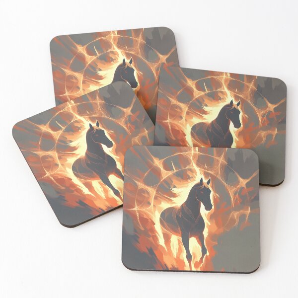 Item preview, Flaming Equine Spirit (image size 7840x11680) designed and sold by Digital-Davinci.