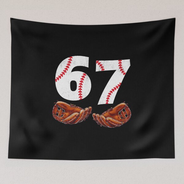 Item preview, 67 Baseball Glove Number Graphic designed and sold by miaa-artistshop.