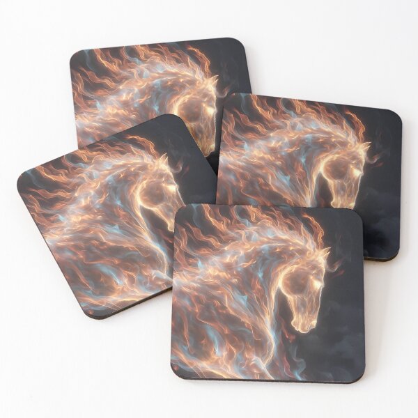 Item preview, Flaming Equine Spirit (image size 7840x11680) designed and sold by Digital-Davinci.