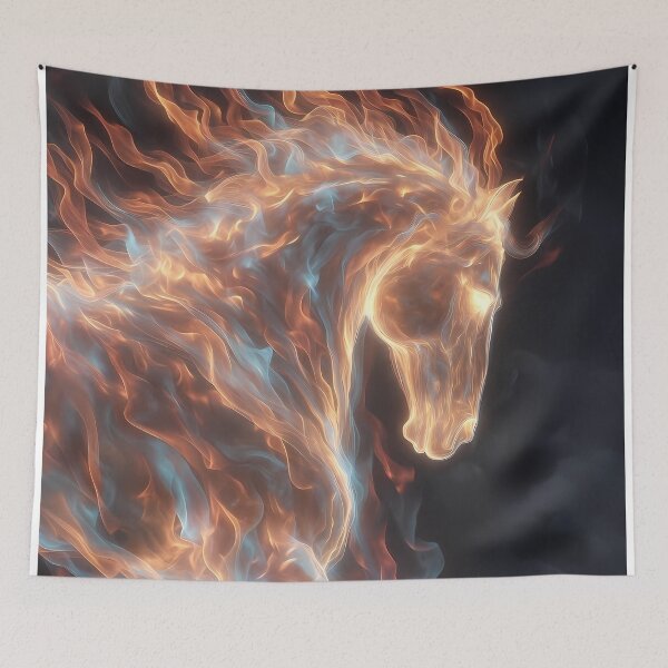 Item preview, Flaming Equine Spirit (image size 7840x11680) designed and sold by Digital-Davinci.