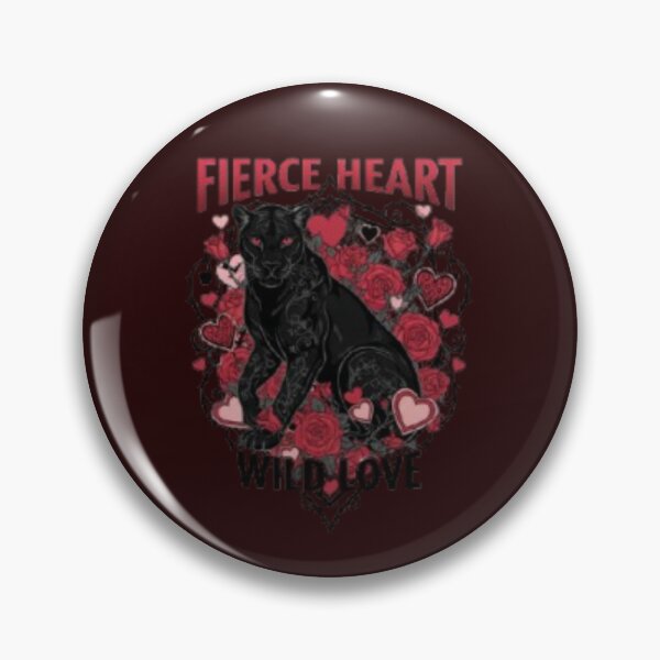 Item preview, Fierce Heart Wild Love Panther Valentine's Day  designed and sold by zbigniewcz.