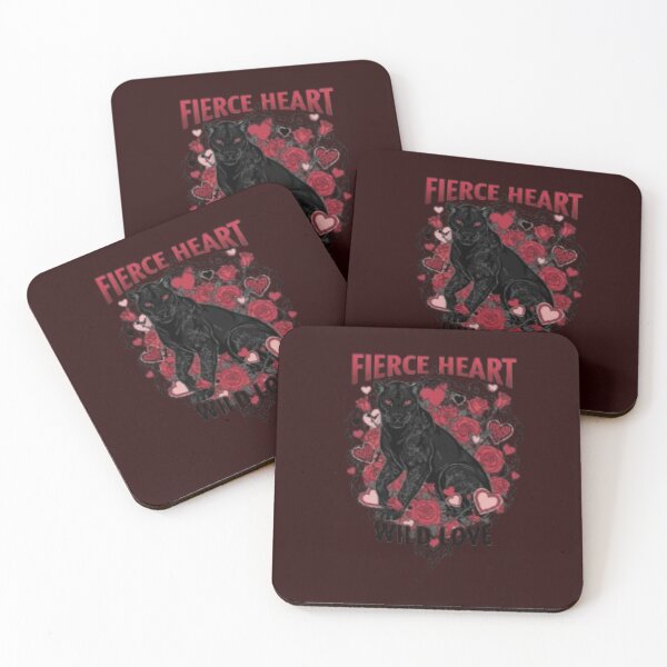 Item preview, Fierce Heart Wild Love Panther Valentine's Day  designed and sold by zbigniewcz.