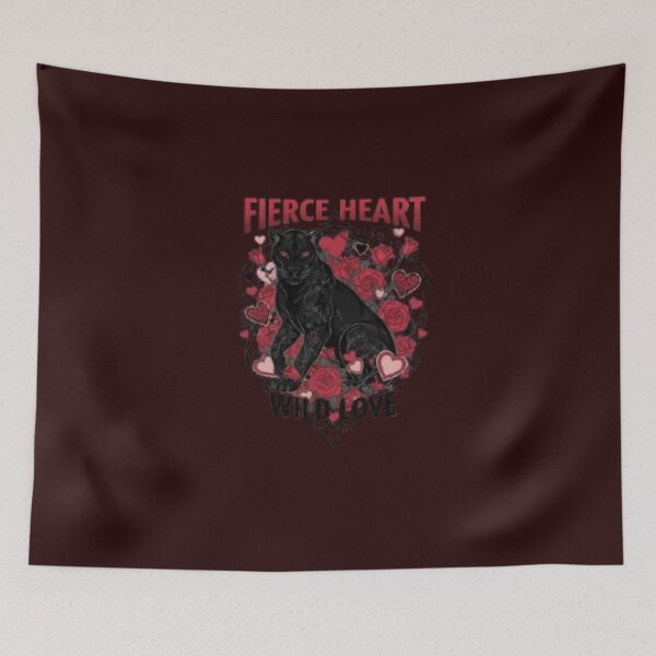 Item preview, Fierce Heart Wild Love Panther Valentine's Day  designed and sold by zbigniewcz.