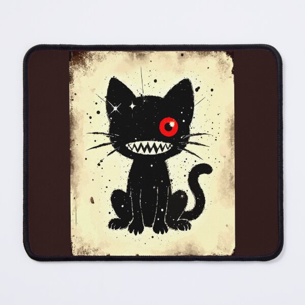 Item preview, Cute Creepy Monster Cat Cartoon designed and sold by VikArtStudio.