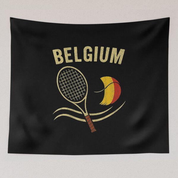 Item preview, BELGIUM Tennis Racket Belgian Tennis Fan designed and sold by WayTBeenkenArt.