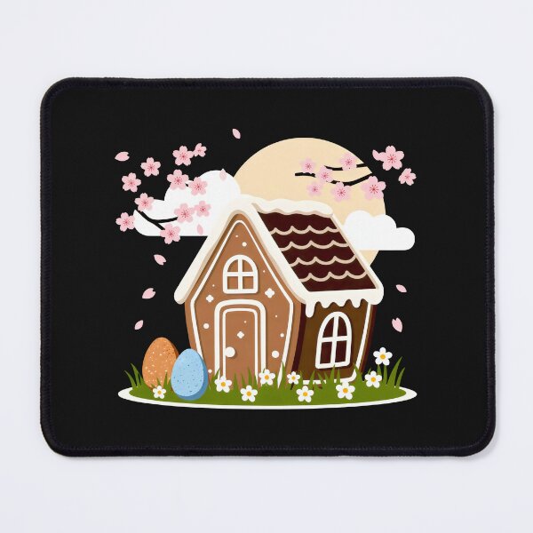 Item preview, Spring Easter Gingerbread House with Cherry Blossoms designed and sold by SplashTastic.