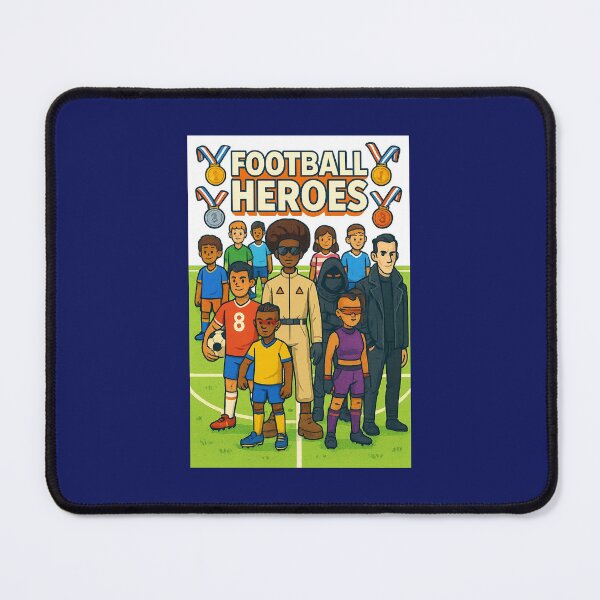 Item preview, Football Heroes - Inclusive Diversity in Sports Illustration designed and sold by ARTGENERATESART.