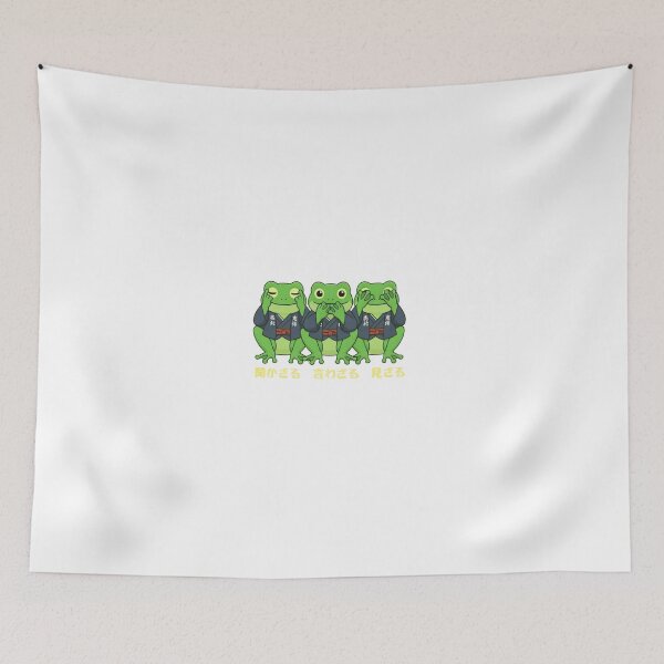 Item preview, Three wise frogs designed and sold by Word_To_Word_Designs.