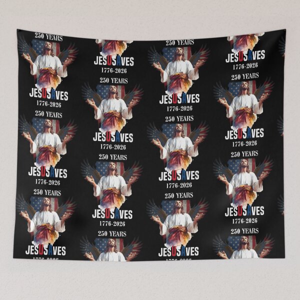 Item preview, 250 Years Jesus Saves 1776-2026 Eagle US Flag Patriotic 250th Birthday Celebration designed and sold by pansak.