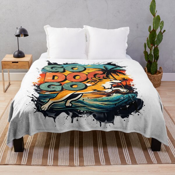 Item preview, Go Dog Go – Tropical Surf Adventure Illustration designed and sold by OSAMA MO.