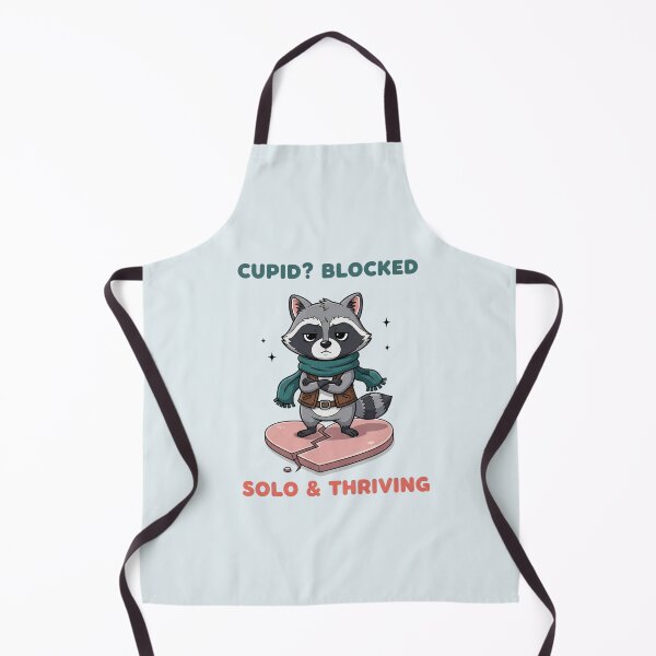 Item preview, Cupid Blocked — Solo & Thriving Raccoon Anti Love Meme designed and sold by Moon's Arts.