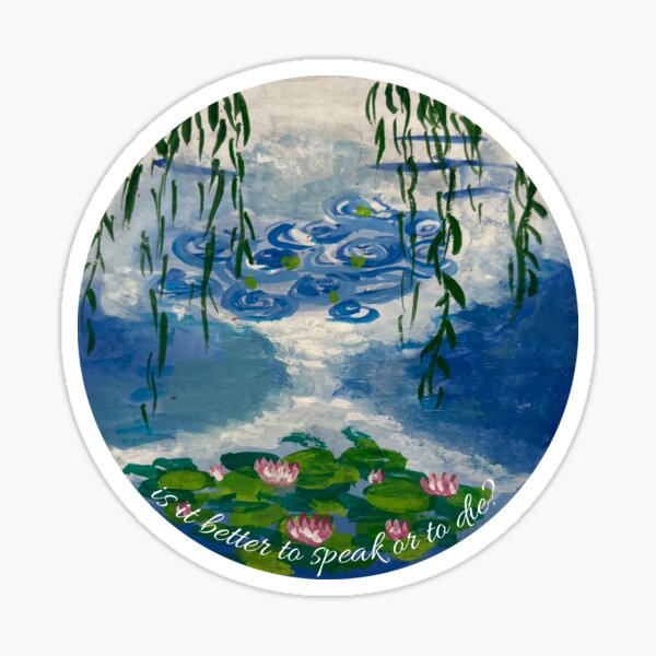 Call Me By Your Name x Claud Monet inspired artwork Sticker