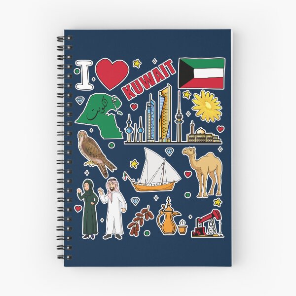 Item preview, Kuwait Heritage & Modern Landmarks - Cultural Sticker Collage designed and sold by mashmosh.