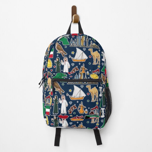 Item preview, Kuwait Heritage & Modern Landmarks - Cultural Sticker Collage designed and sold by mashmosh.