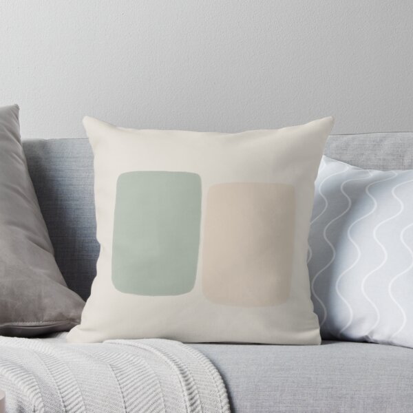 Item preview, Quiet Form — Gentle Contrast Neutral Abstract Cushion designed and sold by QuietFormsStudio.