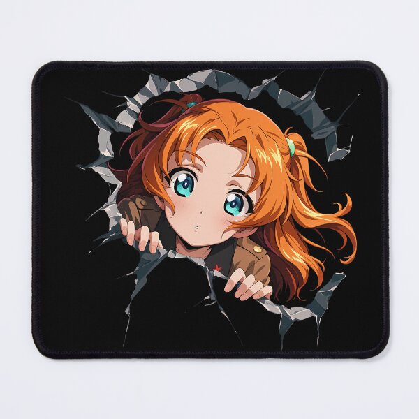 Item preview, Orange Pekoe Girls Panzer Goggles Peeking Chibi designed and sold by TorbenKuhano.