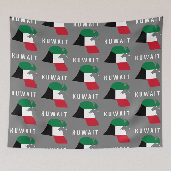Item preview, Kuwait Map Flag - Proud Patriotic Silhouette Art designed and sold by mashmosh.